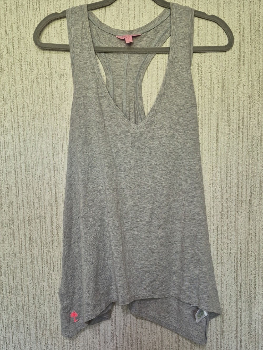 Lilly Pulitzer Size Large Gray Tank Top Soft Stretchy Loose Fitting